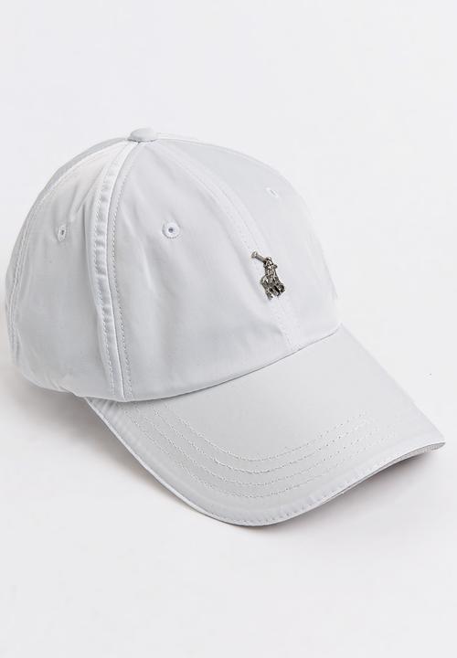 all white polo hat