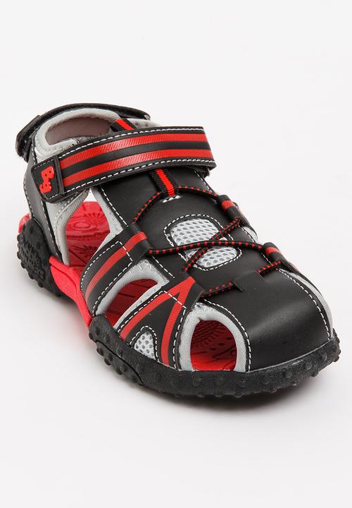 Bubblegummers - Velcro Strap Sandals Black