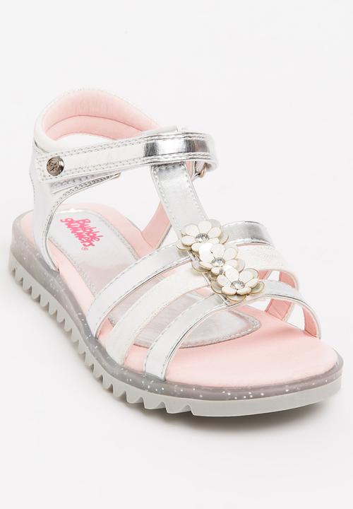 Bubblegummers - Metalic Strappy Sandals Silver