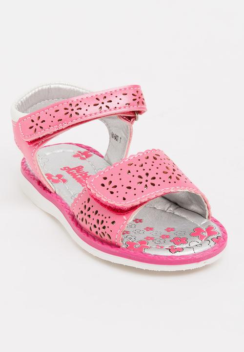 Bubblegummers - Cut Out Detail Sandals Dark Pink
