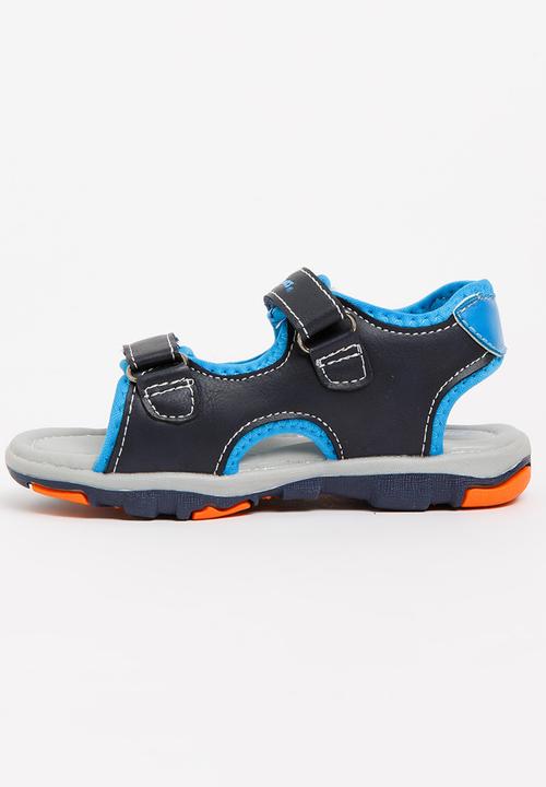 Bubblegummers - Velcro Strap Sandals Navy