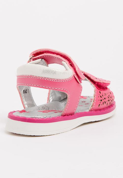 Bubblegummers - Cut Out Detail Sandals Dark Pink