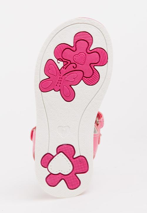 Bubblegummers - Cut Out Detail Sandals Dark Pink