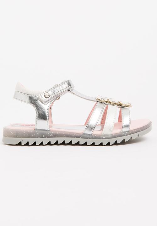 Bubblegummers - Metalic Strappy Sandals Silver