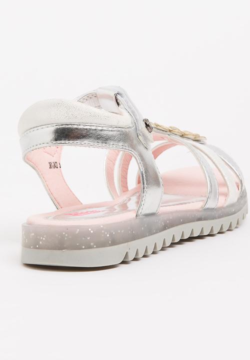 Bubblegummers - Metalic Strappy Sandals Silver