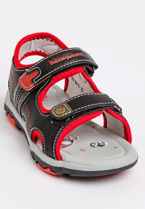 Bubblegummers - Velcro Sandals Black