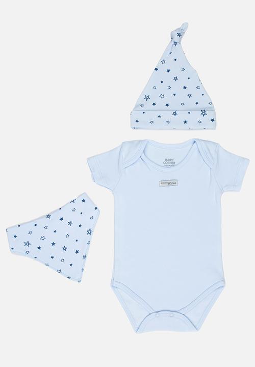 Baby Corner - Boys  4 Piece Star Set Blue