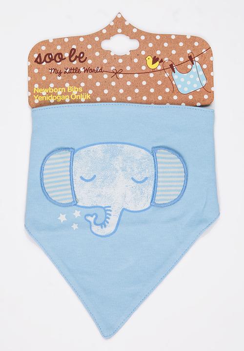 Soobe - Boys Elephant Bib Pale Blue