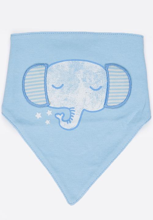 Soobe - Boys Elephant Bib Pale Blue