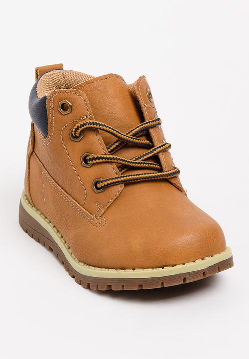 Jumbo - Lace Up Boot  Tan