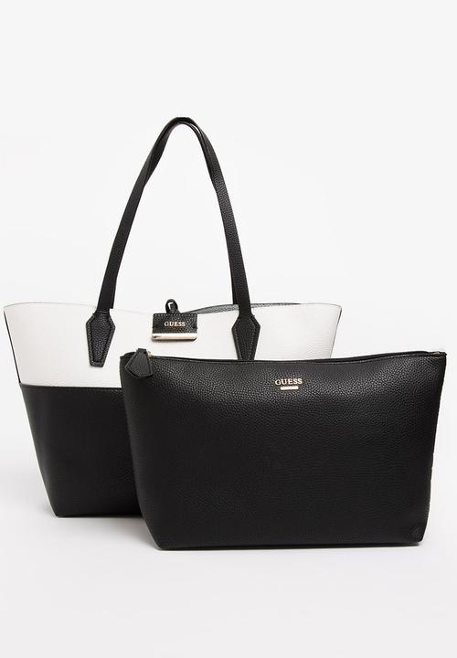 guess bobbi inside out tote bag