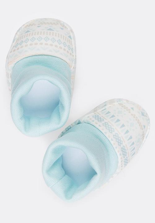 Baby Corner - Tribal Booties White