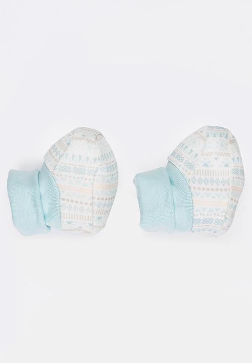 Baby Corner - Tribal Booties White
