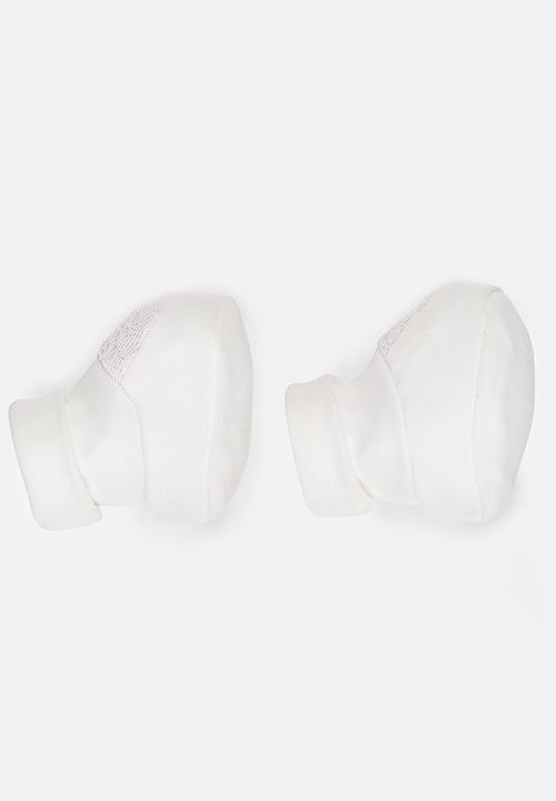 Baby Corner - Girl Lace Booties White
