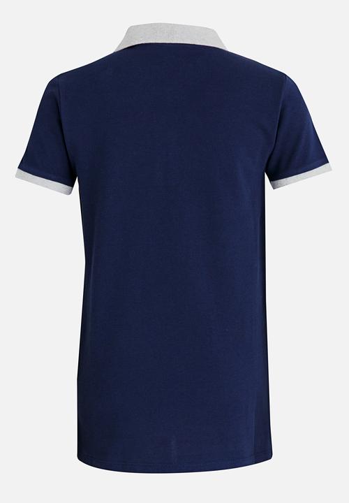 GUESS - Contrast Polo Blue