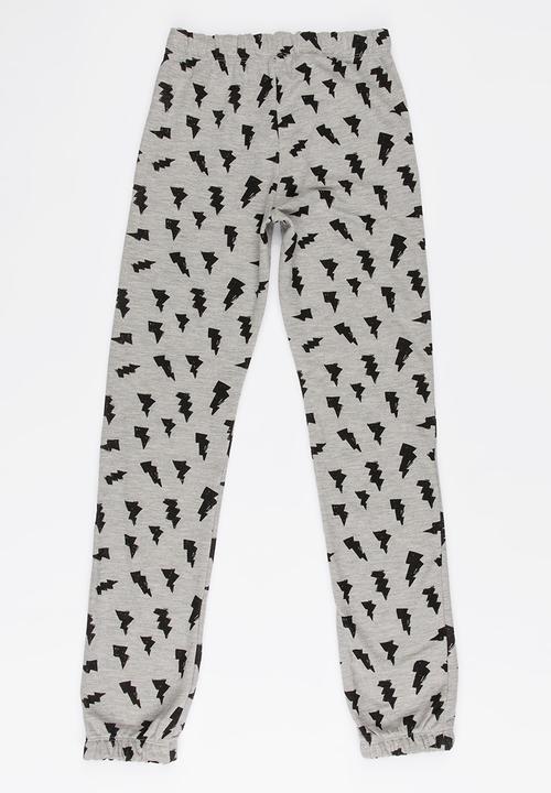 Soobe - Boys Printed Joggers Grey