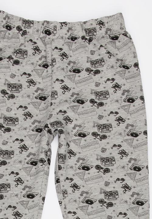 Soobe - Boys Printed Joggers Grey