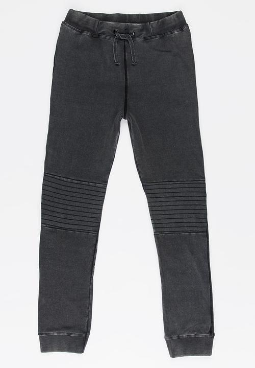 Name It - Boys Brushed Sweat Pants Black