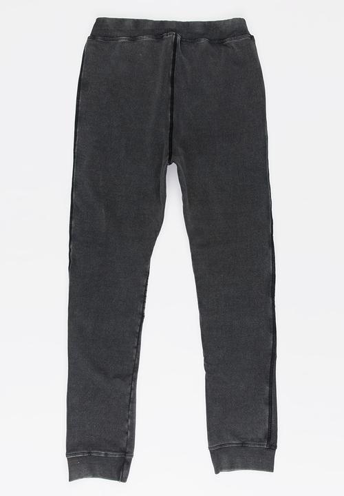 Name It - Boys Brushed Sweat Pants Black