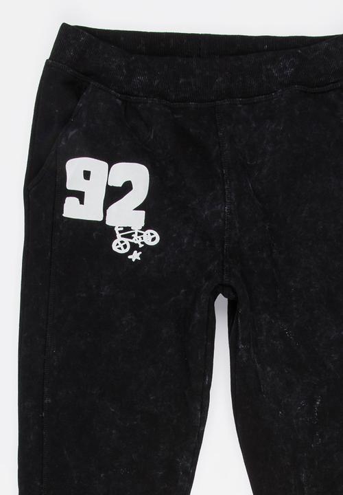 Name It - Boys Printed Sweat Pants Black