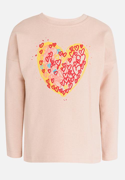 Soobe - Girls Printed Sweater Pale Pink
