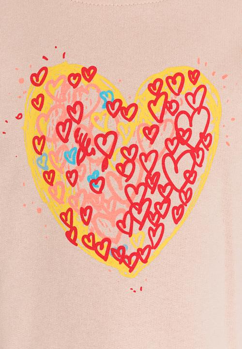 Soobe - Girls Printed Sweater Pale Pink