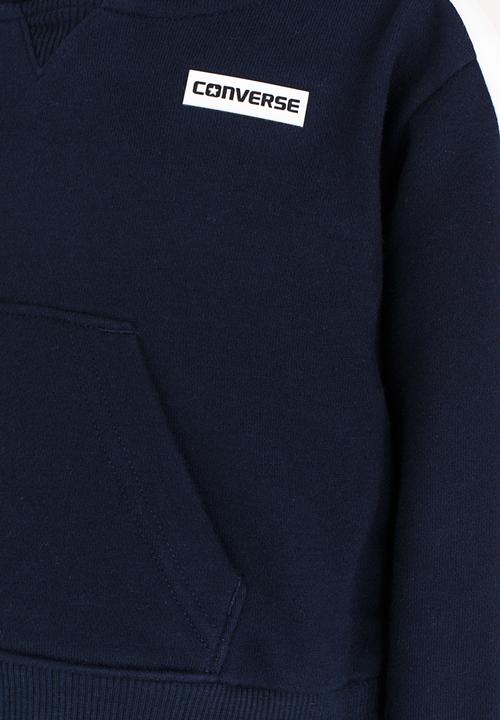 Converse - Converse Retro Trim Cropped Jacket Navy