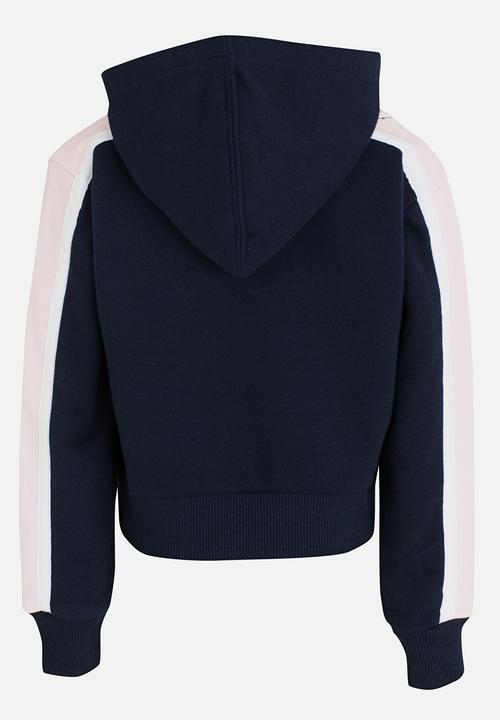 Converse - Converse Retro Trim Cropped Jacket Navy
