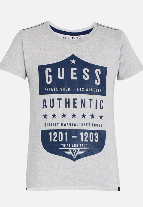 GUESS - Authentic Tee Grey Melange