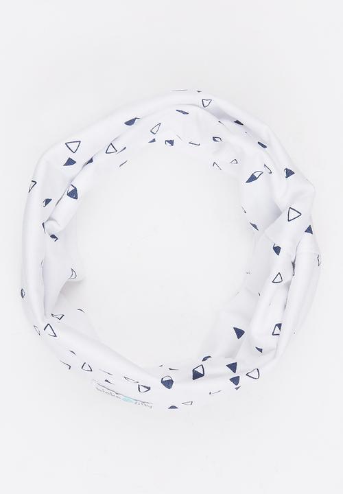 Pickalilly - Printed Snoodlet Scarve Navy & White