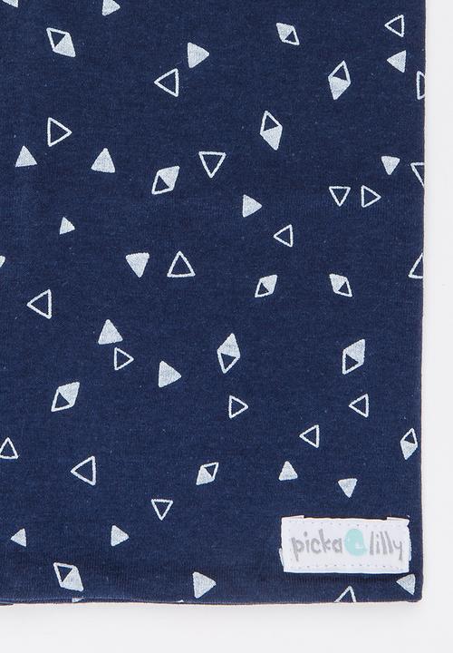 Pickalilly - Printed Snoodlet Scarve Navy