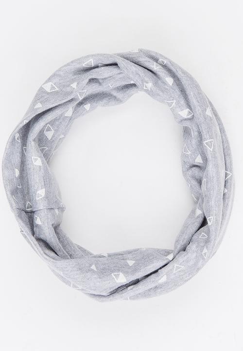 Pickalilly - Printed Snoodlet Scarve Grey