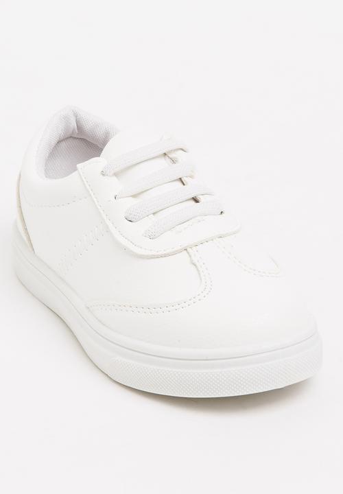 Pop Candy - Girls PU Sneaker White