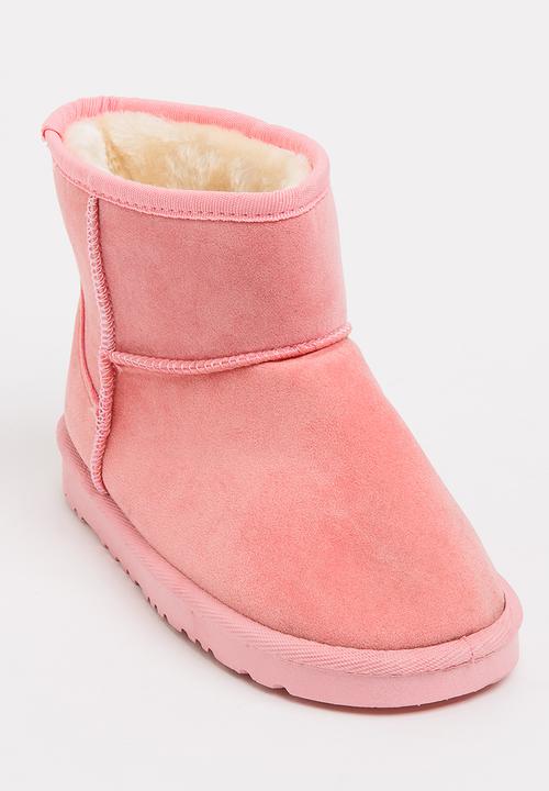 Pop Candy - Faux Suede Boot Mid Pink