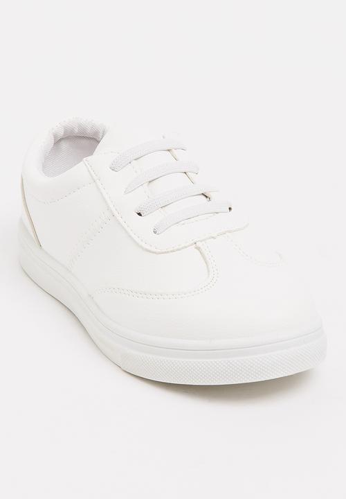 Pop Candy - Girls PU Sneaker White