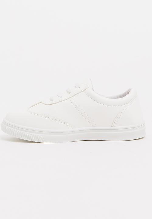 Pop Candy - Girls PU Sneaker White