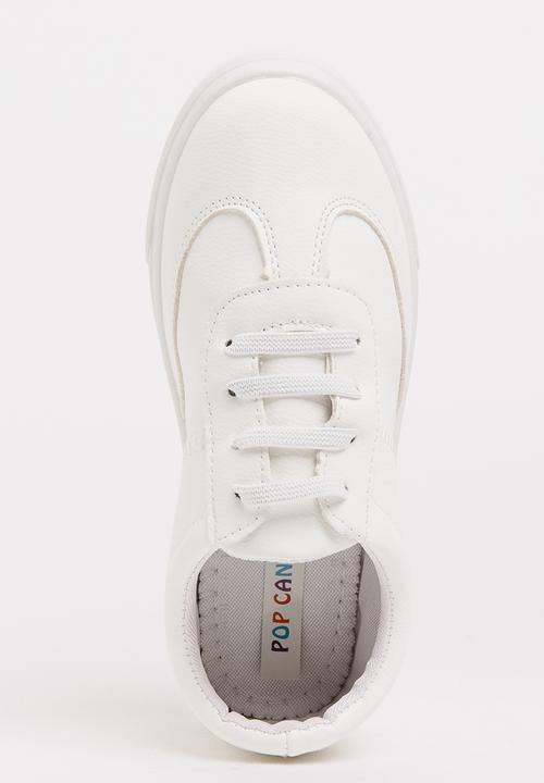 Pop Candy - Girls PU Sneaker White