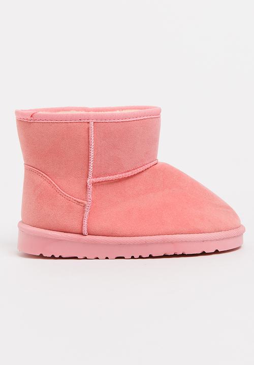 Pop Candy - Faux Suede Boot Mid Pink