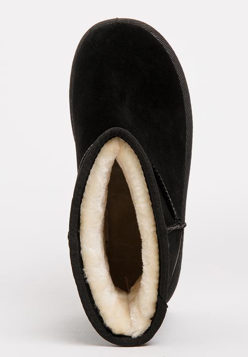 Pop Candy - Girls Faux Suede Ankle Boot Black