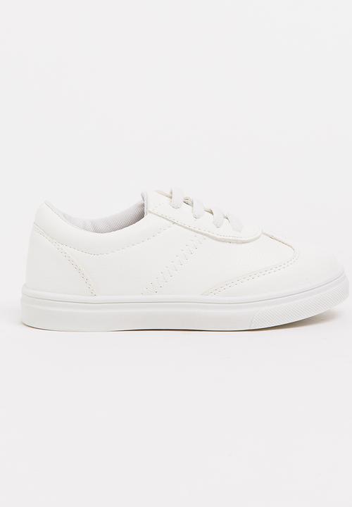 Pop Candy - Girls PU Sneaker White