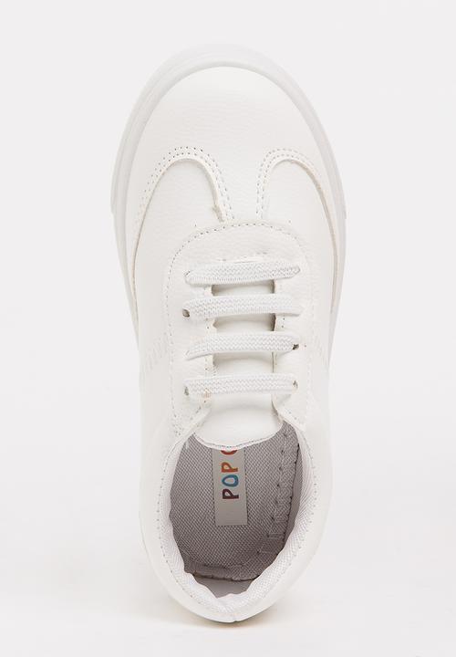 Pop Candy - Girls PU Sneaker White