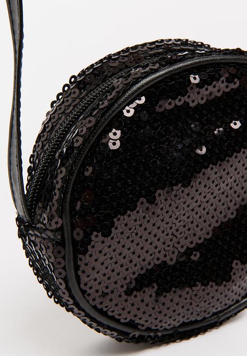 Name It - Girls Round Sequins Bag Black