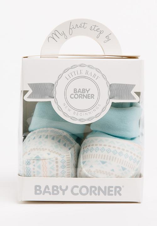Baby Corner - Tribal Booties White