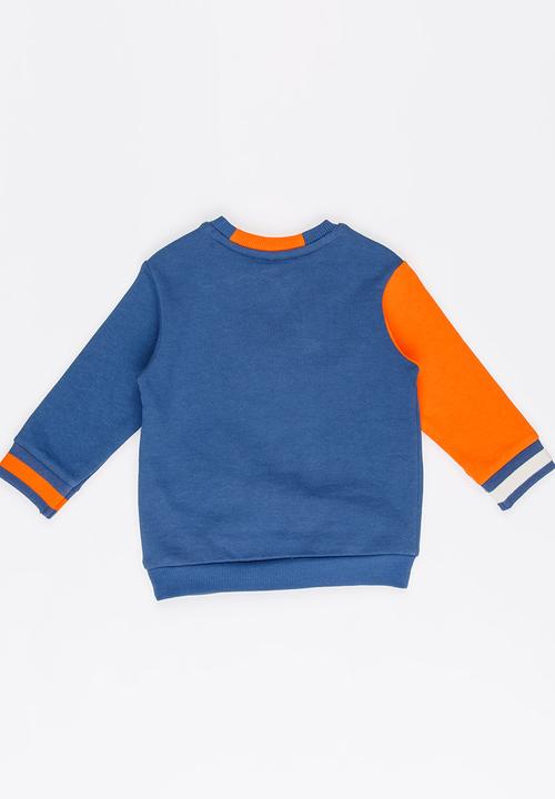Soobe - Boys Printed Sweater Dark Blue
