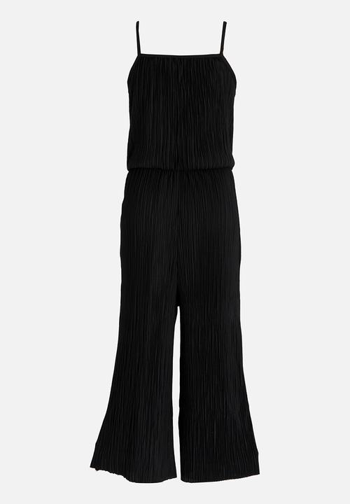 Name It - Girls Plisse Playsuit Black