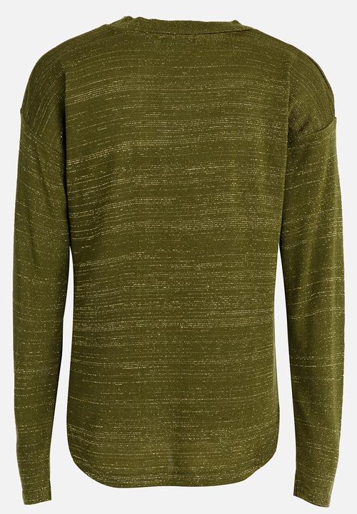 Rebel Republic - Slouch Jersey with Dropped Sleeves Green