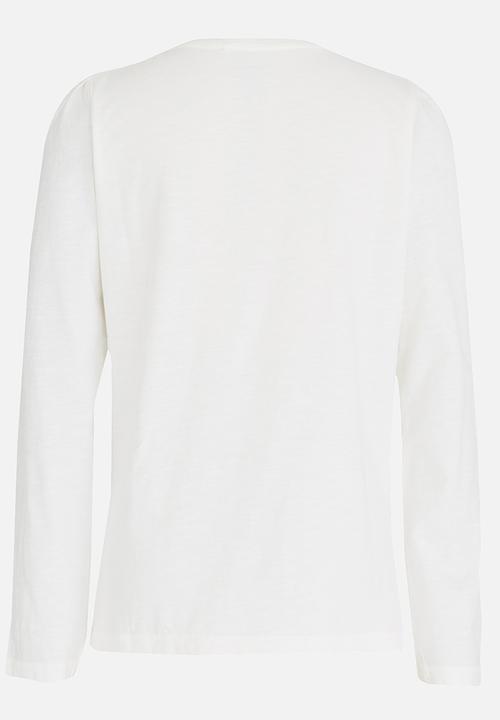Name It - Girls Printed Tee White