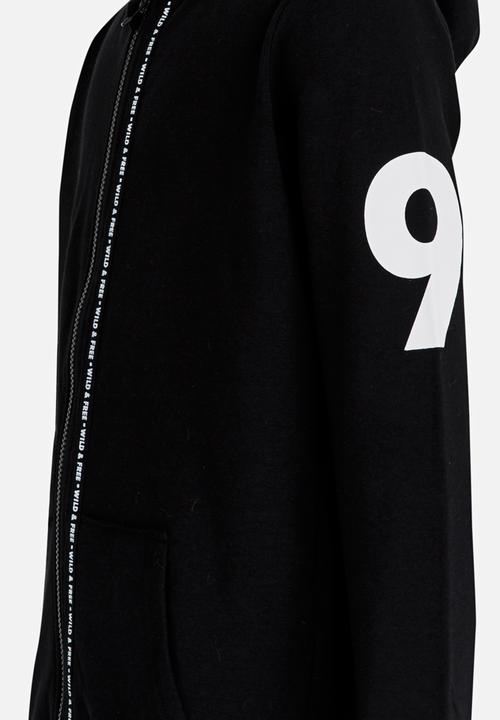 Name It - Boys Printed Hoodie Black