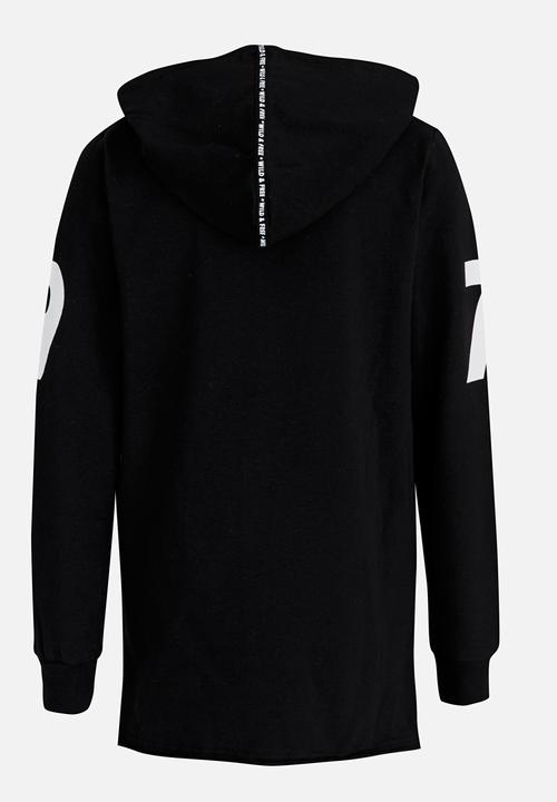 Name It - Boys Printed Hoodie Black