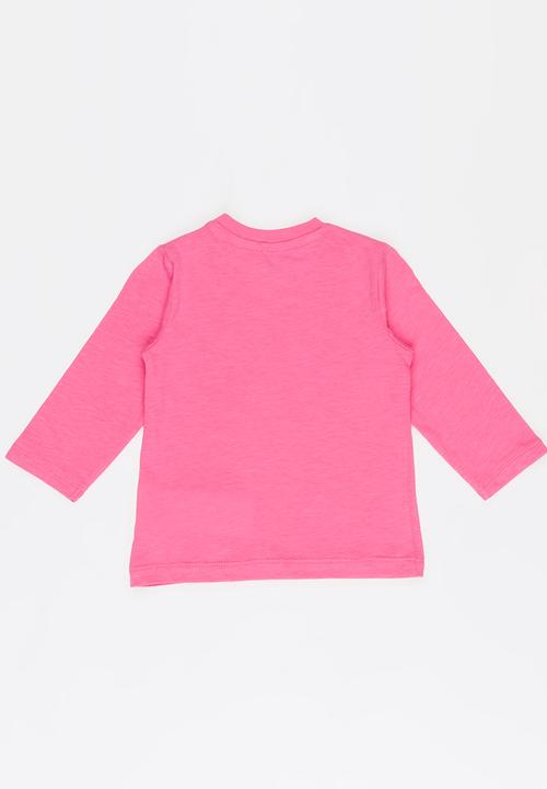Soobe - Girls Printed Long Sleeve Tee Mid Pink
